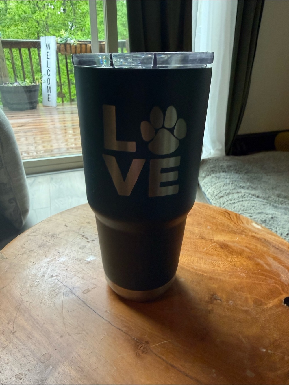 Paw Print Tumbler - Travel Cup-Dark Teal